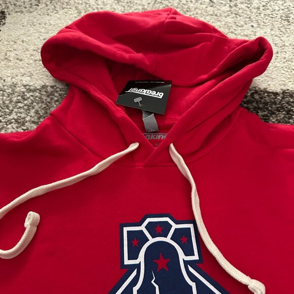 BREAKINGT (L) Four Hours of Hell Phillies Hoodie Red October CBP  Postseason MLB - Picture 5 of 9